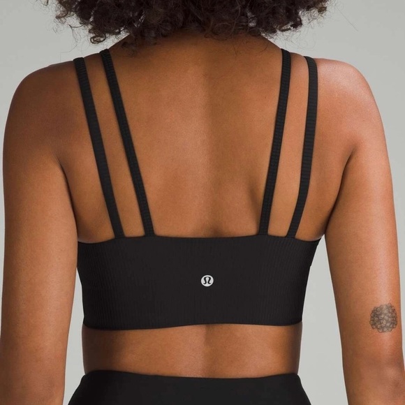lululemon Like a Cloud Strappy Longline Ribbed Bra B/C Cup Size 2 NWT - Picture 2 of 6